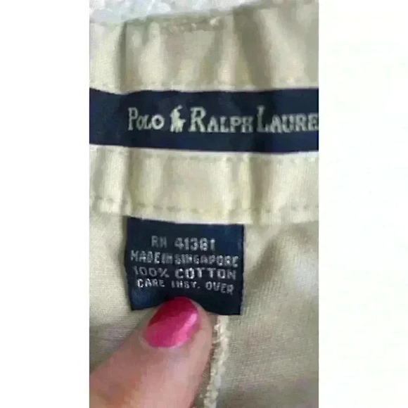 Polo Ralph Lauren Mens Shorts size 38 Beige Pre-Owned - Picture 3 of 7